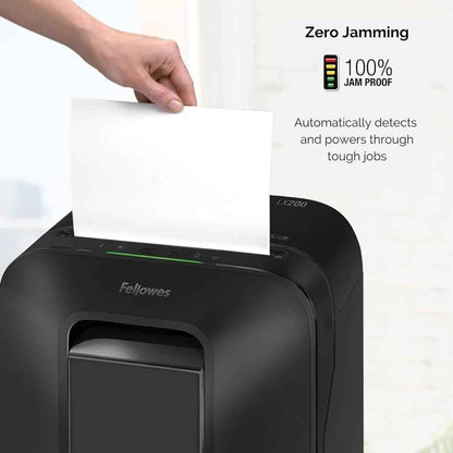 Fellowes Powershred LX200 – Compact Micro-Cut Shredder (12-Sheet, P-4 Security, 6-Gal Bin)