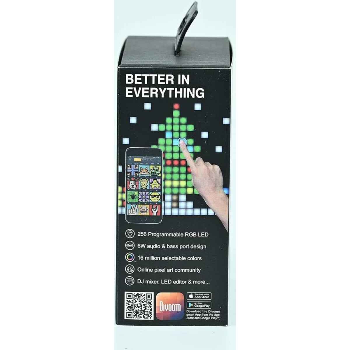 Divoom TimeBox Evo Pixel Art Speaker – 16×16 LED / Bluetooth / Alarm Clock