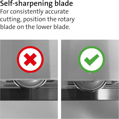 Dahle 507 Craft Creative DIN A4 Self-Sharpening Paper Trimmer | Safety Cutting Protection | Blue | DHL 00507-24040