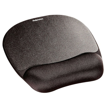 Fellowes Memory Foam Mouse Pad/Wrist Rest | Ergonomic Design | Comfortable Wrist Support | Black