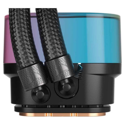 Corsair iCUE LINK H170i RGB AIO Liquid CPU Cooler, 420mm Radiator, 3x QX140 RGB Fans, 2000 RPM Fan Speed, Up to 82.5 CFM Air Flow, Copper Cold Plate, Aluminum Radiator, Black