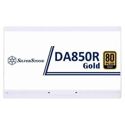 SilverStone DA850R Fully Modular Power Supply, 80 PLUS Gold, 850W ATX 3.0 & PCIe 5.0, Active PFC, Silent 120mm Fan, Advanced Protections, 12V-2x6 PCIe Connector, White