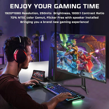 Twisted Minds Eco Series 24″ FHD Gaming Monitor – IPS, 100Hz, 1ms, Built-In Speakers | TM24FHD100IPS