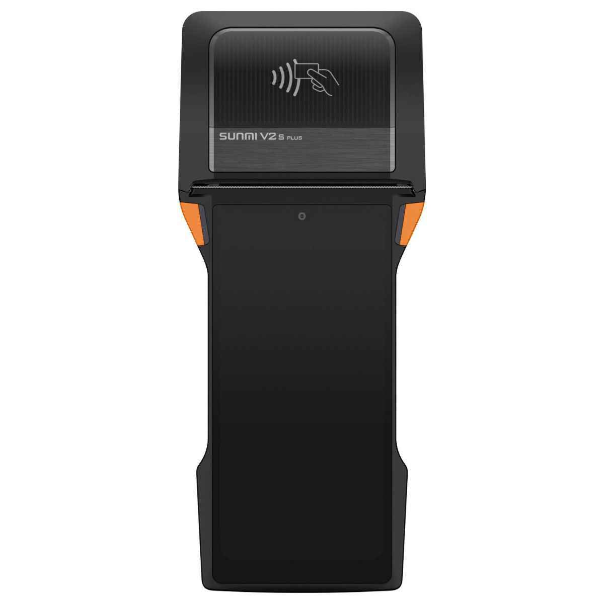 Sunmi V2s Plus T5F0 Handheld POS Terminal – 6.22″ HD+ Display, 3GB RAM + 32GB Storage, Integrated Printer &amp; Scanner (Black/Orange)