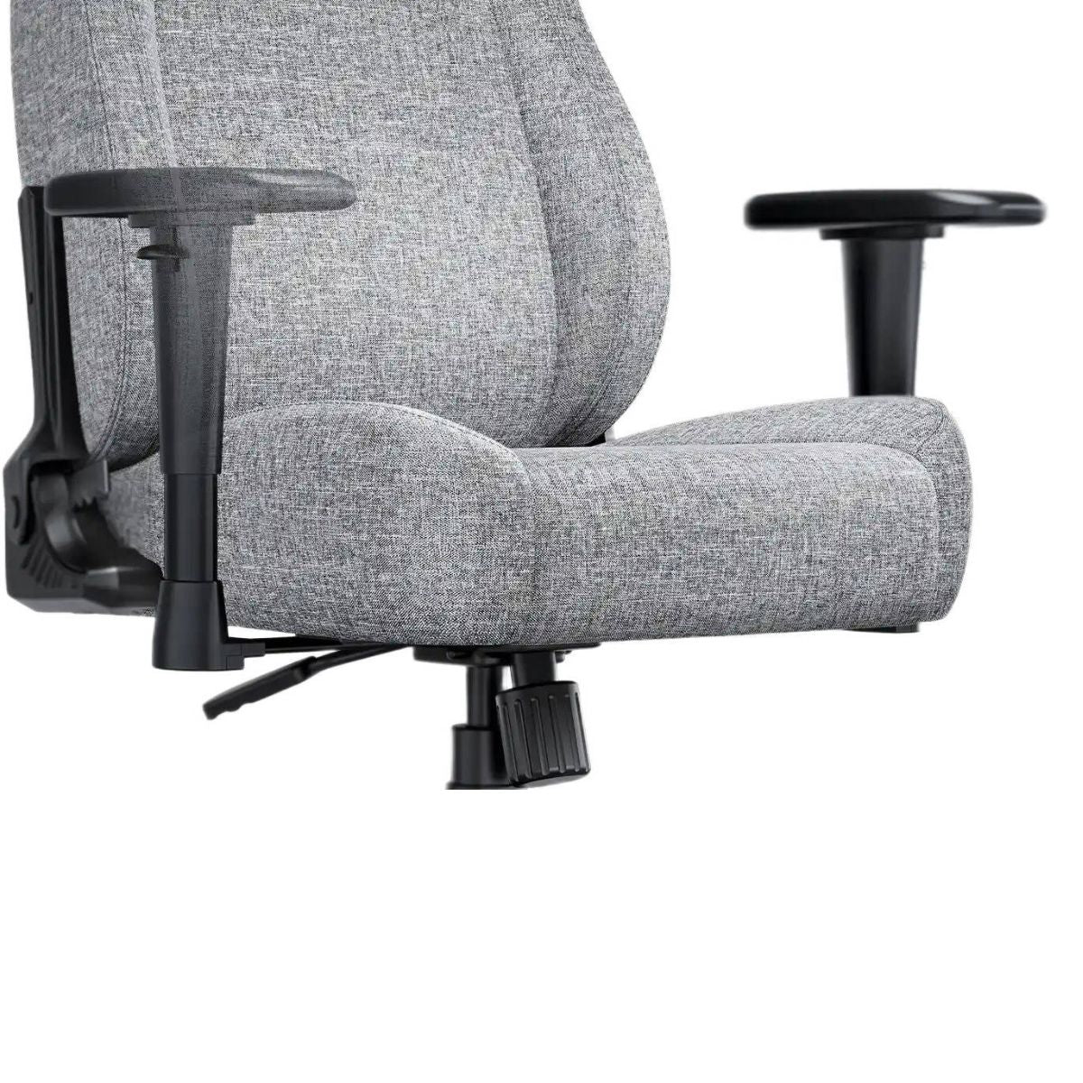 AndaSeat Novis L Gaming Chair | Linen Fabric | Ash Gray | 155–190cm | 5cm Raised Lumbar | AD23-L-01-G-F