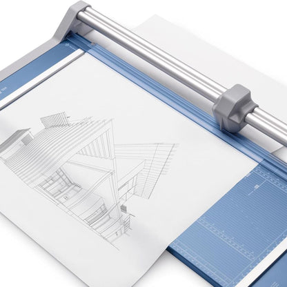 Dahle 554 Professional Rotary Trimmer | 71.1 cm Cut Length | 20 Sheet Capacity | Self-Sharpening | Dual Guide Bar | Automatic Clamp | German Engineered | DHL 00554-15002