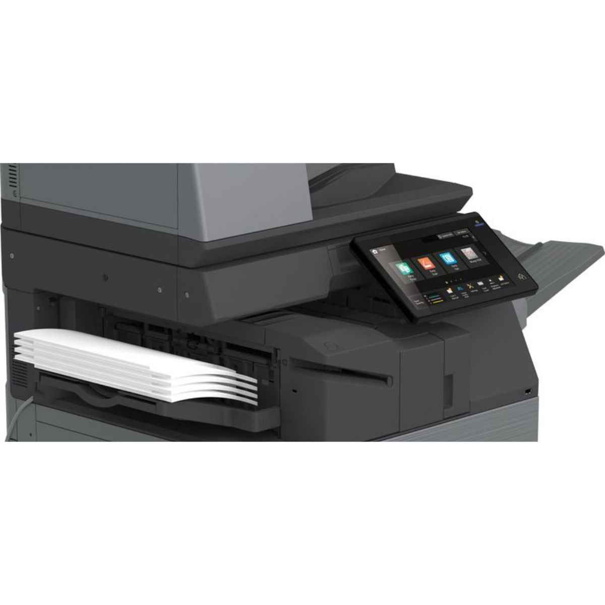 SHARP BP-50C31 A3 Color MFP Laser Printer, 31PPM Print Speed, Std 650 Max 6,300 Sheets Paper Capacity, 128 GB SSD, 1200 DPI, 10.1" Touch Panel, Smart Scanning, Gray | BP-50C31