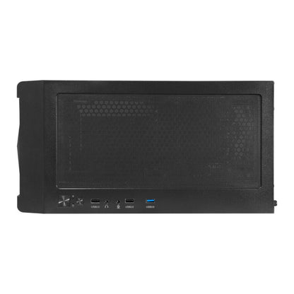 GALAX ALLSYNC Mid Tower ATX PC Case Tempered Glass Side Panel Remote Customization Peak Airflow Fits Up to 6*120mm Fans 360mm Radiators USB 3 0/2 0 HD Audio |Black