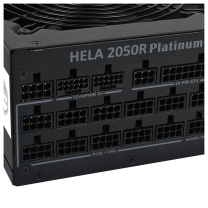 SilverStone HELA 2050R Platinum Fully Modular Power Supply, 2050W Power, Cybenetics Platinum Certified, Active PFC, All Japanese Electrolytic Capacitors, Black
