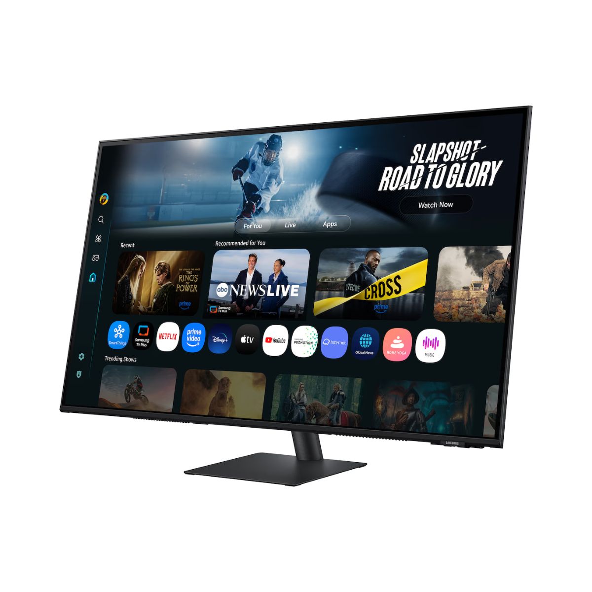 Samsung M7 M70F Smart Monitor, 43" VA Display, 4K UHD Resolution, 60Hz Refresh Rate, 4ms (GtG) Response Time, Tizen Operating System, WIFI5 & BT5.2 Connectivity, Black
