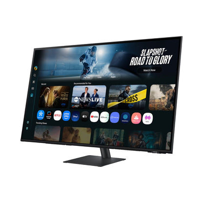 Samsung M7 M70F Smart Monitor, 43" VA Display, 4K UHD Resolution, 60Hz Refresh Rate, 4ms (GtG) Response Time, Tizen Operating System, WIFI5 & BT5.2 Connectivity, Black