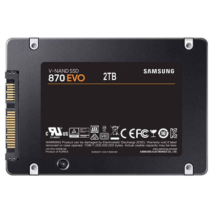 Samsung 870 EVO SATA III Internal SSD – Up to 4TB, 2.5" SSD, 560MB/s Read, 530MB/s Write