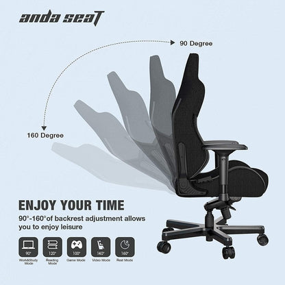 AndaSeat T-Pro II Premium Gaming Chair, 4D Armrests, Memory Foam Neck Pillow & Lumbar Support