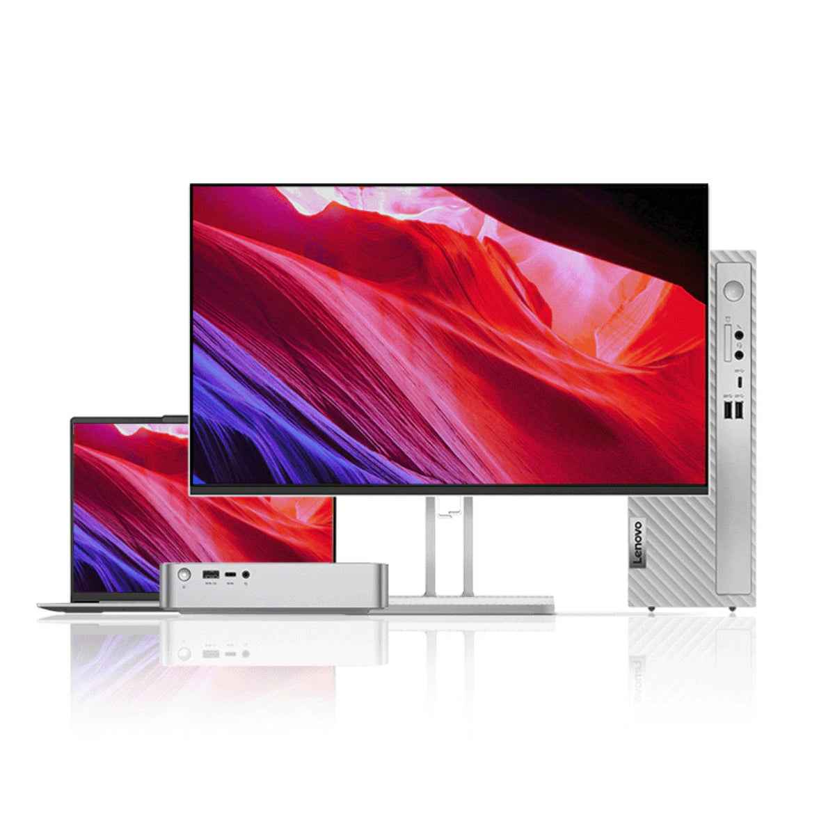 Lenovo L24i-4A, 23.8" FHD IPS Monitor, 1ms Response Time, AMD FreeSync, 100Hz Resfresh Rate, 16.7M Colors With 99% sRGB, 2x3W Speakers, Eyesafe 2.0 & Low Blue Light, HDMI/VGA, Cloud Gray