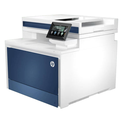 HP Color LaserJet Pro 4303dw A4 Colour Laser Multifunction White Printer, Print, Copy, Scan, ADF, Duplex, Print Speed Up to 35/33 ppm, 4.3" WLED Display, USB, Ethernet, Wi-Fi