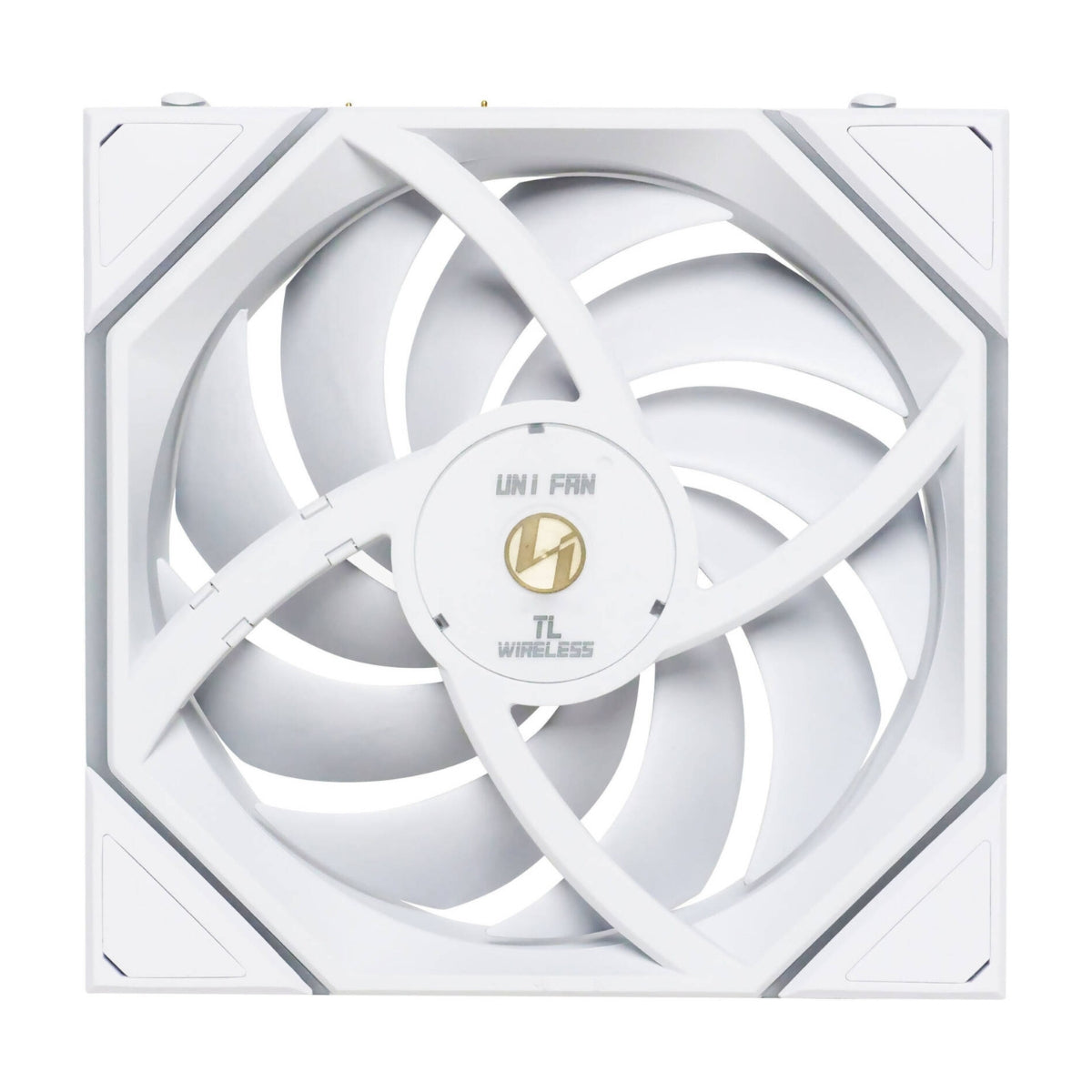 Lian-Li UNI FAN TL 120 Reverse Blade Wireless Case Fan – 2300 RPM, 83.4 CFM Airflow, FDB Bearing, Single Pack | Black / White