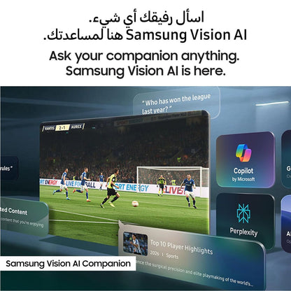 Samsung U8000H 65-Inch Crystal UHD 4K Smart TV | Crystal Processor 4K | Motion Xcelerator | Vision AI | UA65U8000HUXZN