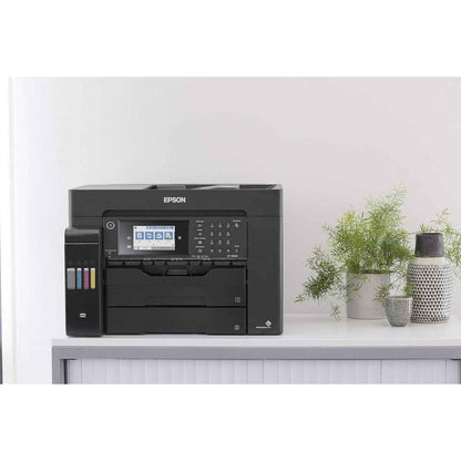 Epson EcoTank L15150 A3 Wi-Fi Duplex AIO Ink Tank Printer, 25 ipm Print Speed, 2400x1200 DPI Scan Resolution, 50 Pages ADF, 250 Sheets Tray Capacity, USB, ETH, WiFi/Wi-Fi Direct, Black | C11CH72403DA