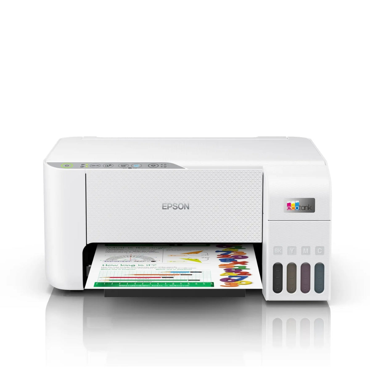 Epson EcoTank L3256 A4 Wi-Fi AIO Ink Tank Printer, Borderless Printing Up to 4R, Spill Free Error Free Refilling, 5760x1440 dpi Res, 33.0ppm/15.0ppm Print Speed, White | C11CJ67421