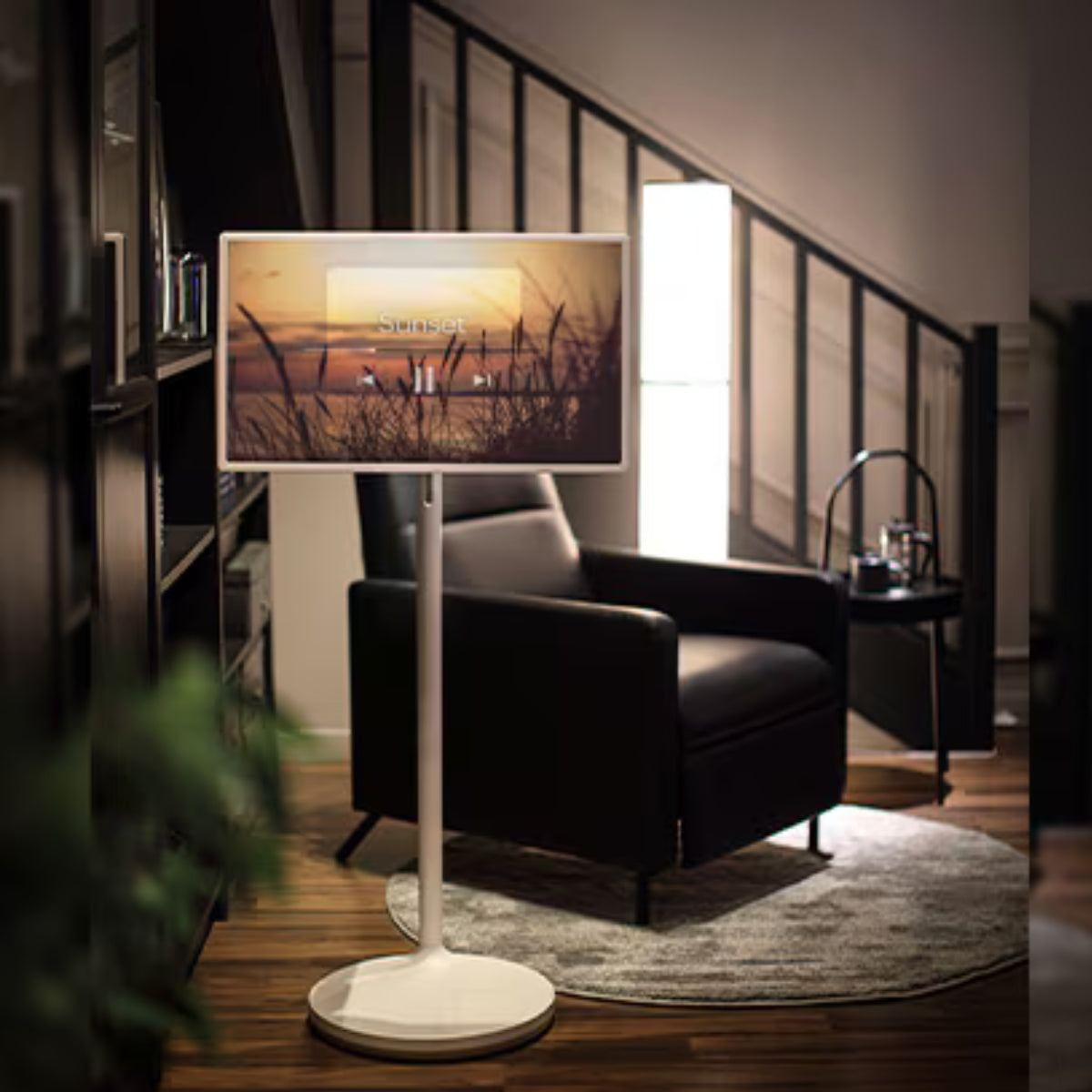 LG StanbyME Movable Smart Screen 27" FHD LCD Display, 60Hz Native Refresh Rate, a7 Gen4 Processor, ThinkQ AI Technology, Full Web Browser, Wi-Fi & Bluetooth Connectivity, White