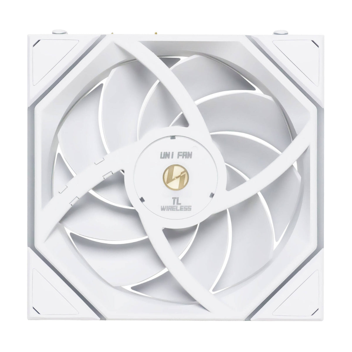 Lian-Li UNI FAN TL 120 Wireless Case Fan – 120mm, 2600 RPM, 90.1 CFM Airflow, FDB Bearing, Single Pack | Black / White