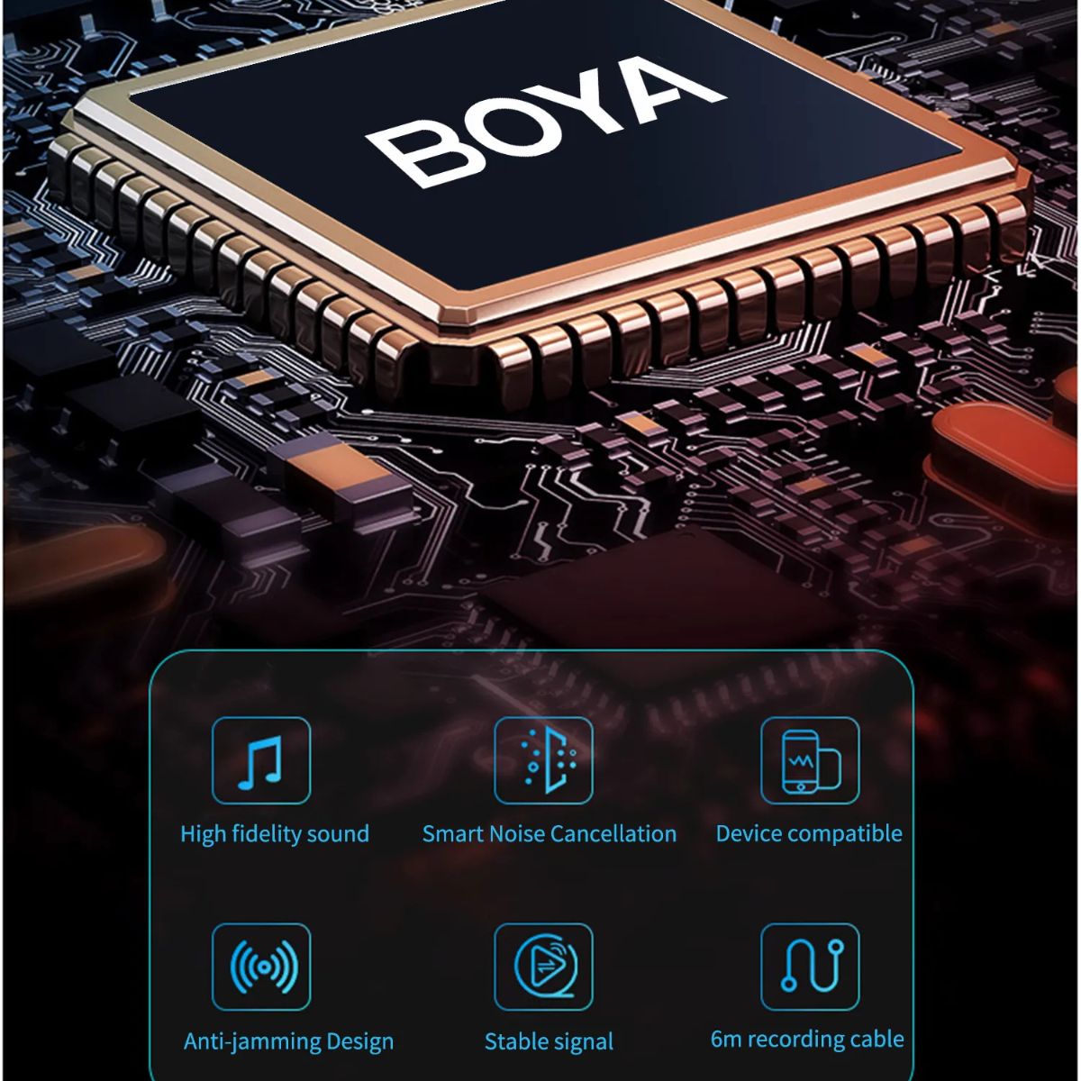 Boya BY-M1 Lavalier Microphone – Black