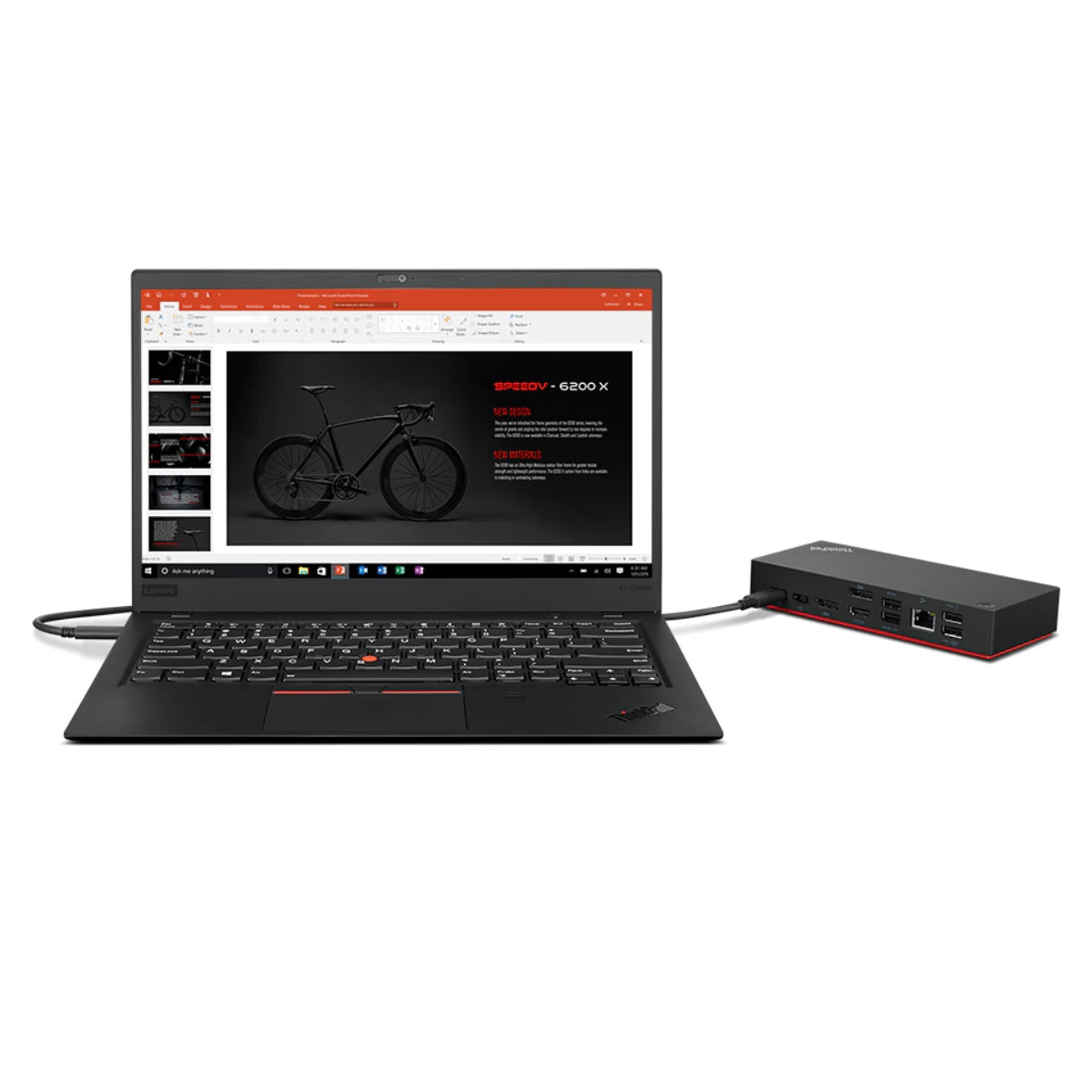 Lenovo ThinkPad Universal USB-C Docking Station, 65W Output Power, 2x 3840x2160 @60 Hz Refresh Rate, Gigabit Ethernet, 2xDisplay Ports, 1xHDMI, 4xUSB Ports, Black