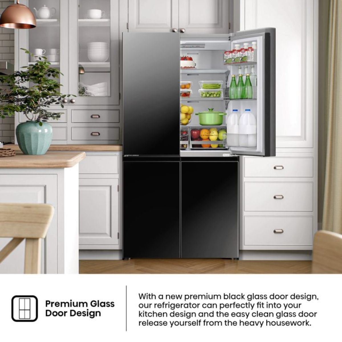 Hisense RQ5G728NABI French Door Refrigerator | 728 Litres | Triple Cooling Zone | Inverter Compressor | My Fresh Choice | Metal Cooling | Inox