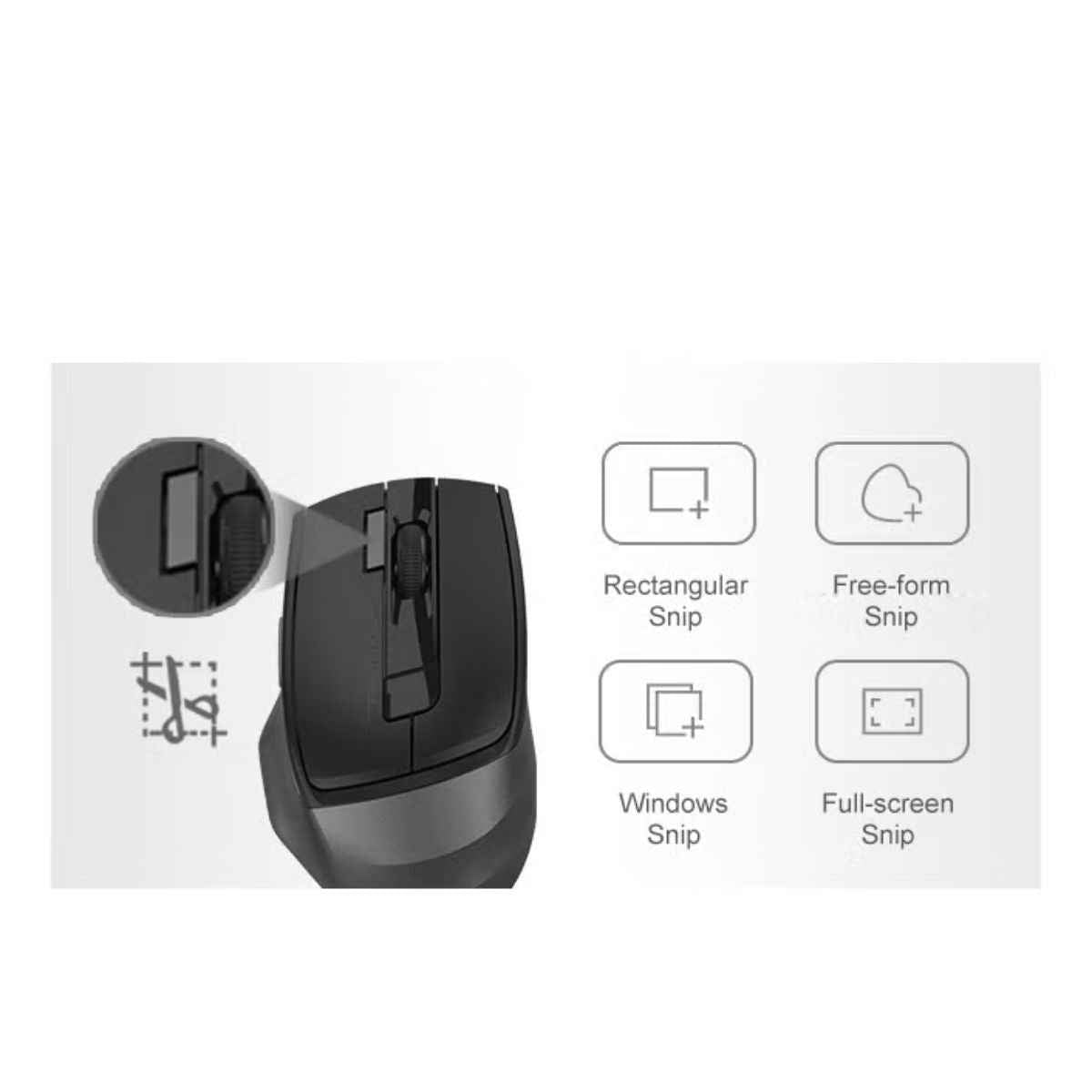 A4Tech Fstyler FB2800C Air2 Rechargeable Bluetooth & Wireless Keyboard Mouse Combo – QuietKey, Multi-Device, Type-C, Black
