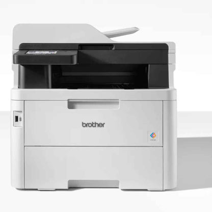 Brother MFC-L3760CDW Color Laser Printer, Print, Scan, Copy, Fax, Up to 26/27 ppm Print Speed, Up to 600 x 600 dpi Resolution, 3.5" Color Touch LCD Display, White