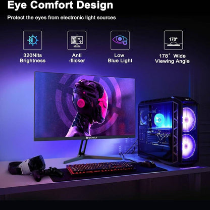 Sansui GF2Q 27" WQHD Gaming Monitor – 180Hz, 1ms (OD), IPS, Adaptive Sync, HDR (ES-G27F2Q)