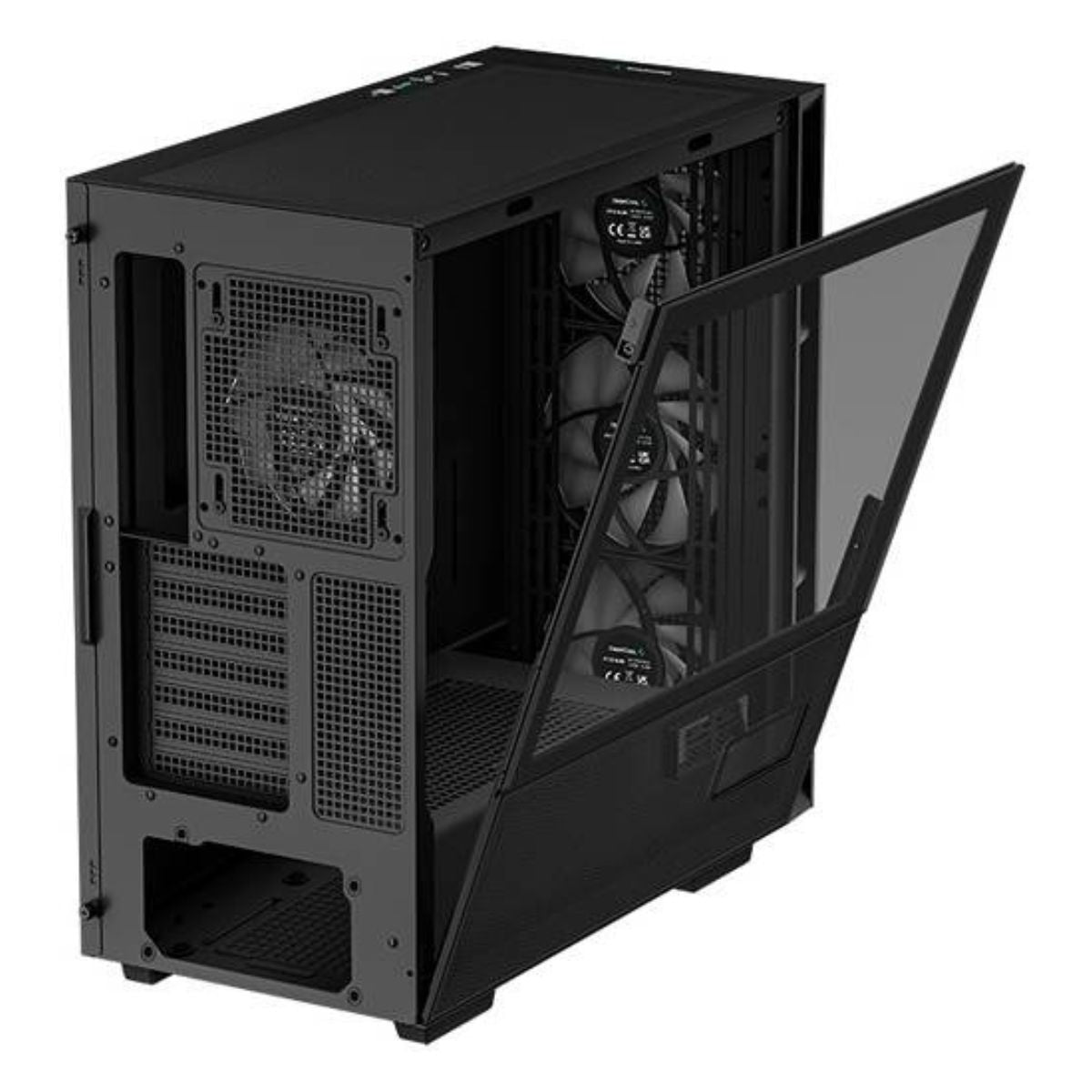 DeepCool CH560 Digital ATX Mid-Tower Computer Case | Real-Time Digital Display | Hybrid Airflow Tempered Glass Panel | ATX Motherboard Support | ABS + SPCC + Tempered Glass Construction | Black | R-CH560-BKAPE4D-G-1