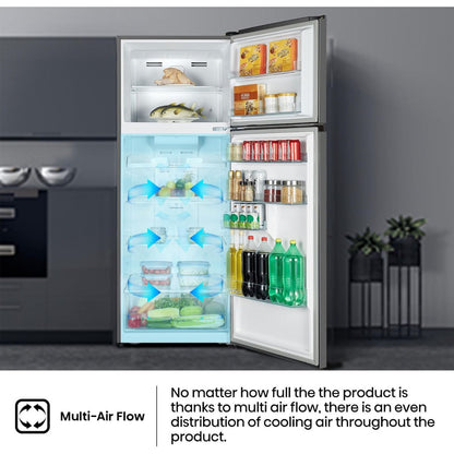 Hisense 599 L Double Door Top Mount Refrigerator – Silver, Model RT599N4AS