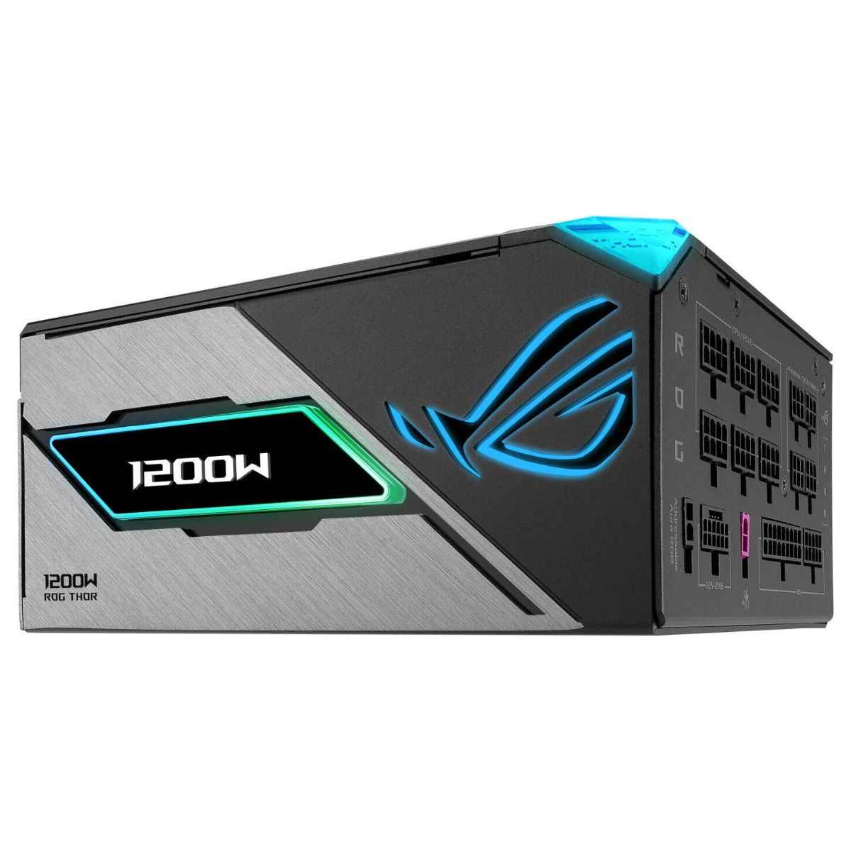 Asus ROG Thor 1200W Platinum III Fully Modular Power Supply, 80 PLUS Platinum Efficiency, Active PFC, ATX 3.1 Standard, Cybenetics Lambda A++ Certification