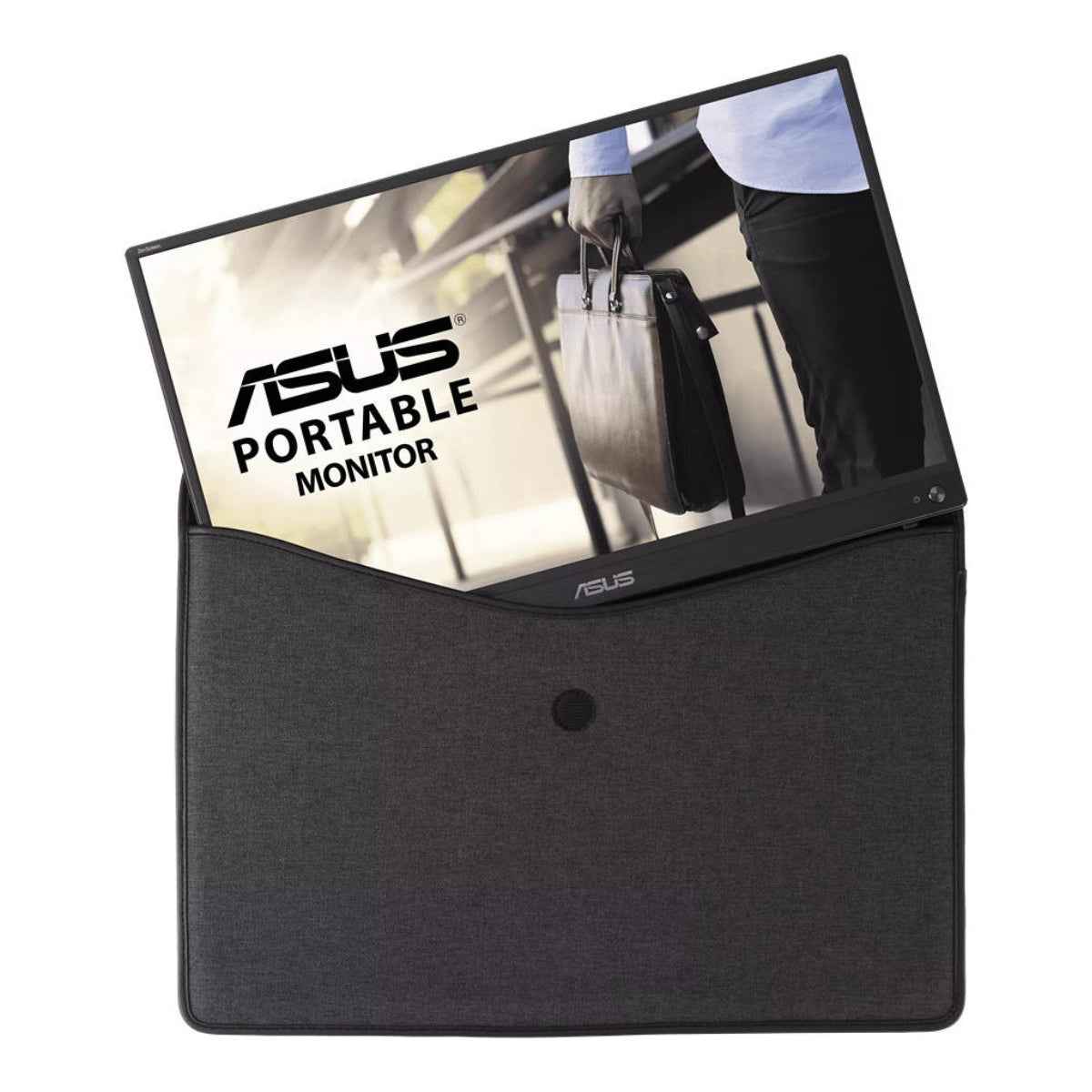 Asus MB16ACV ZenScreen 15.6" FHD Portable Monitor, IPS Display, 60hz Refresh Rate, 5ms (GtG) Response Time, 260K Display Colors, USB-C Port, Black | 90LM0381-B01370