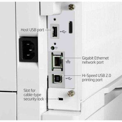 HP M611dn LaserJet Enterprise Monochrome Printer, Up to 65ppm Print Speed, 1200x1200 Dpi Resolution, Auto Duplex Printing, 100 Sheets Multipurpose Feeder, White | 7PS84A