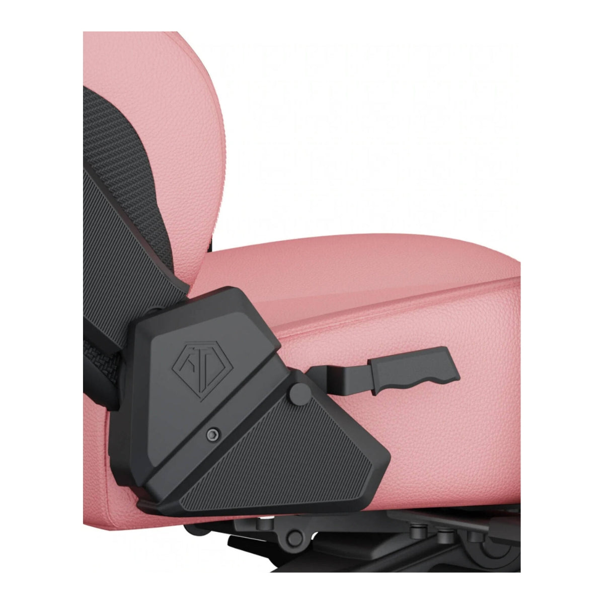 AndaSeat Kaiser 3 Series Premium Gaming Chair, Premium PVC Leather, Large, Heavy-Duty Aluminum Wheel Base, Class-4 Gas Piston, 5MM PU Covered Wheels | Creamy Pink