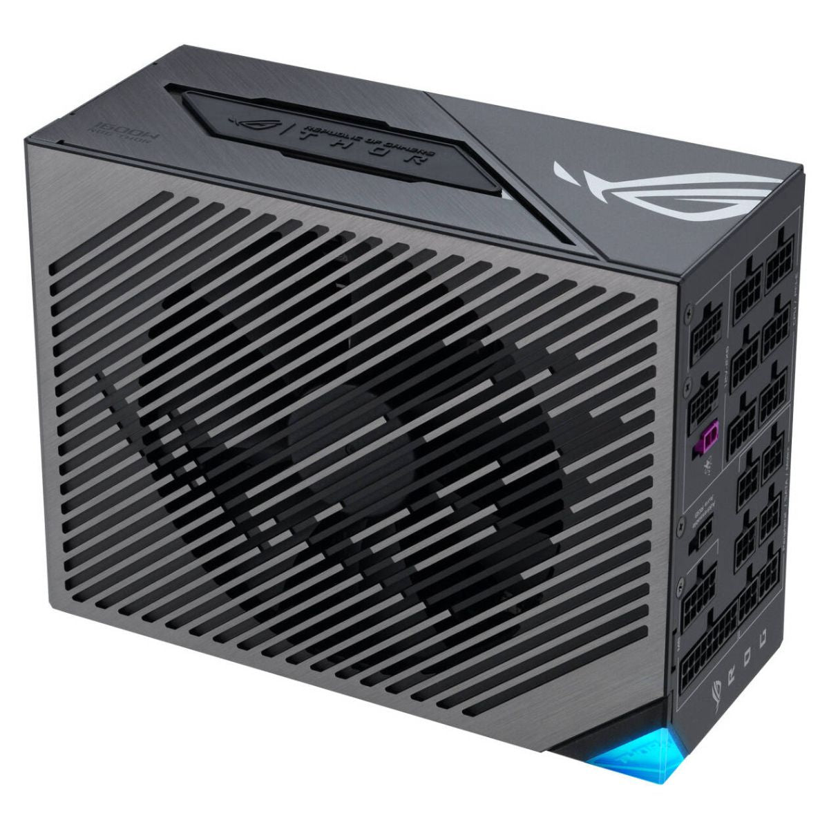 Asus ROG Thor 1600W Titanium III Fully Modular Power Supply, 80 Plus Titanium Efficiency, Cybenetics Titanium Certification, Active PFC, ATX 3.1 Standard, GaN MOSFET Technology
