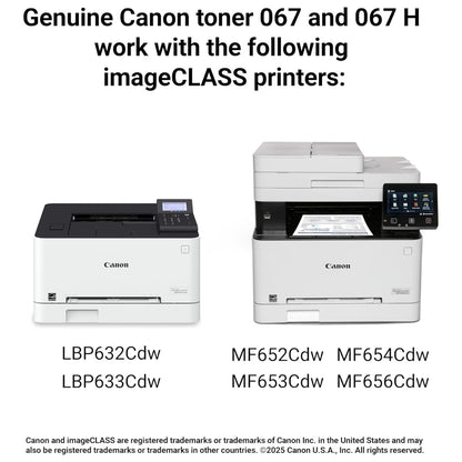 Canon 067 Black Original Toner Cartridge – Sharp Black Printing, Reliable Canon Performance