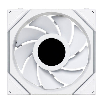 Lian-Li UNI FAN TL120 LCD Reverse Blade Wireless Case Fan – 1900 RPM, 54.3 CFM Airflow, Fluid Dynamic Bearing, Single Pack | Black / White
