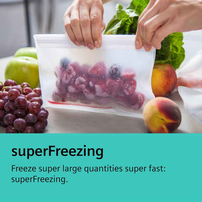 Siemens iQ700 682 L Bottom Freezer Refrigerator – Dark Inox Anti-Fingerprint