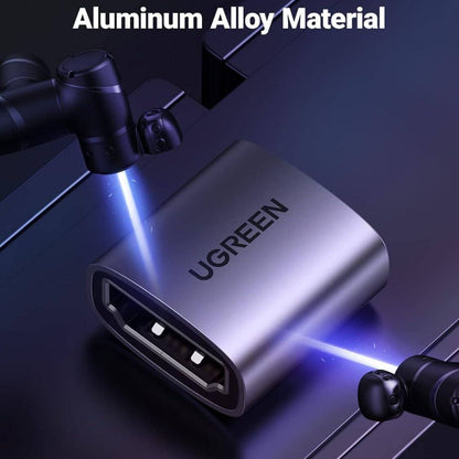 UGREEN 90592 8K HDMI 2.1 Female-to-Female Extension Coupler | Up to 8K @ 60Hz | eARC | Grey