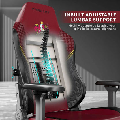 Cybeart Harry Potter Gryffindor Licensed Edition Gaming Chair | Supreme PU Leather | Cold-Cured Foam | 4D Armrests | 165° Recline | 150kg | GC-PUAPEX-HP02