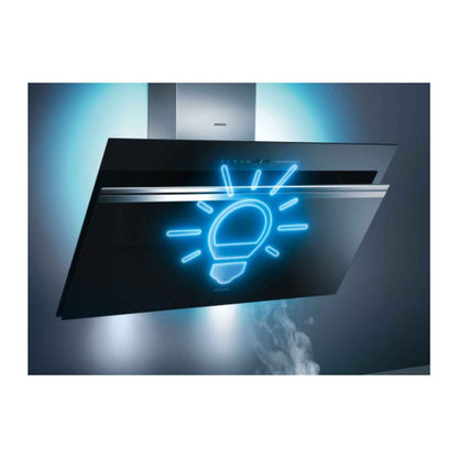 Siemens iQ700 Series Home Connect Built-In Hood LC97FVW69B&nbsp; – 90cm Flat Design, Wall Mounted, Clear Black Glass