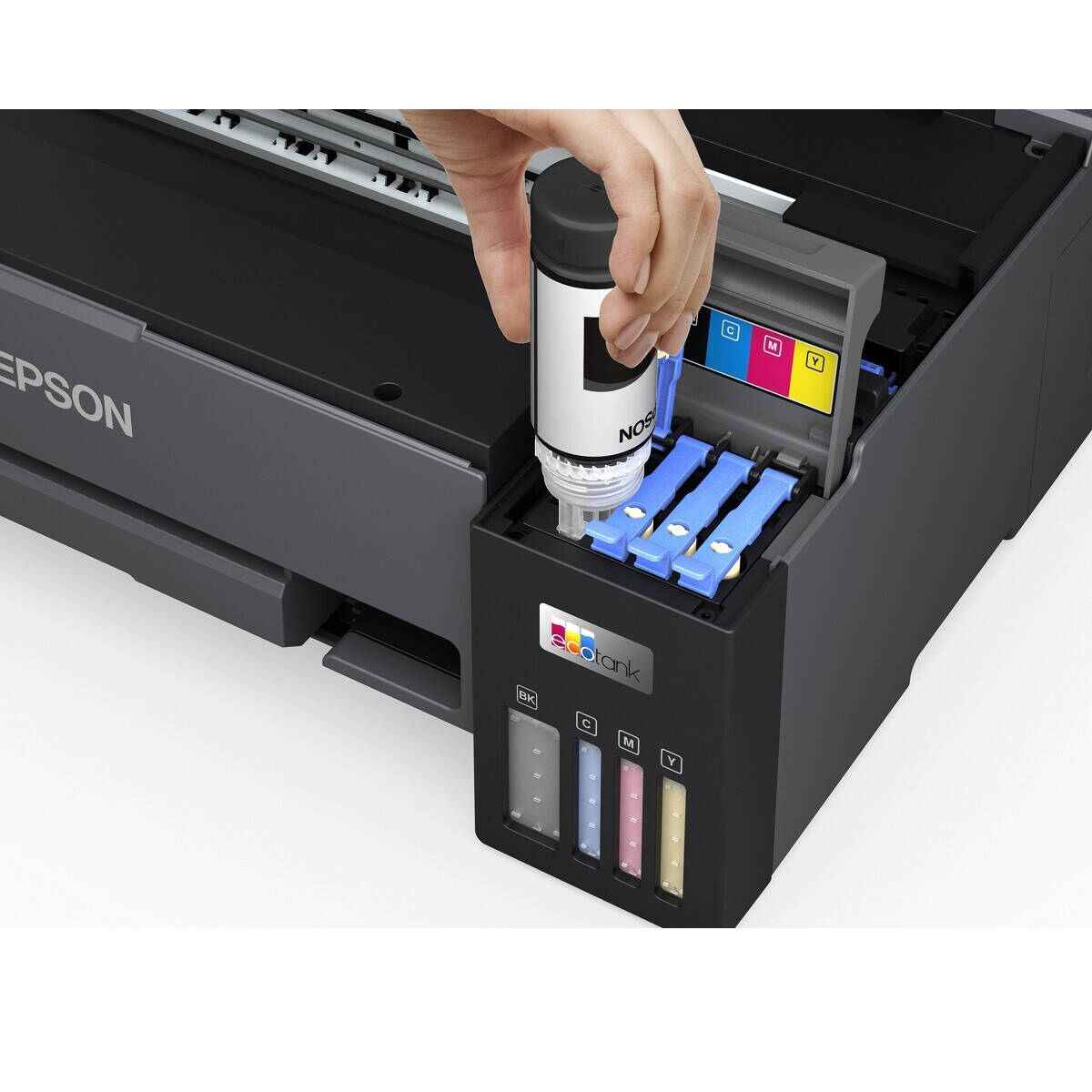 Epson L11050 Printer, Up to 15 IPM Print Speed, Wi-Fi Direct, High Yield Ink Bottles, Epson Connect, Integrated Front Facing Ink Tank System, Bi-Directional Printing, Black | C11CK39403DA