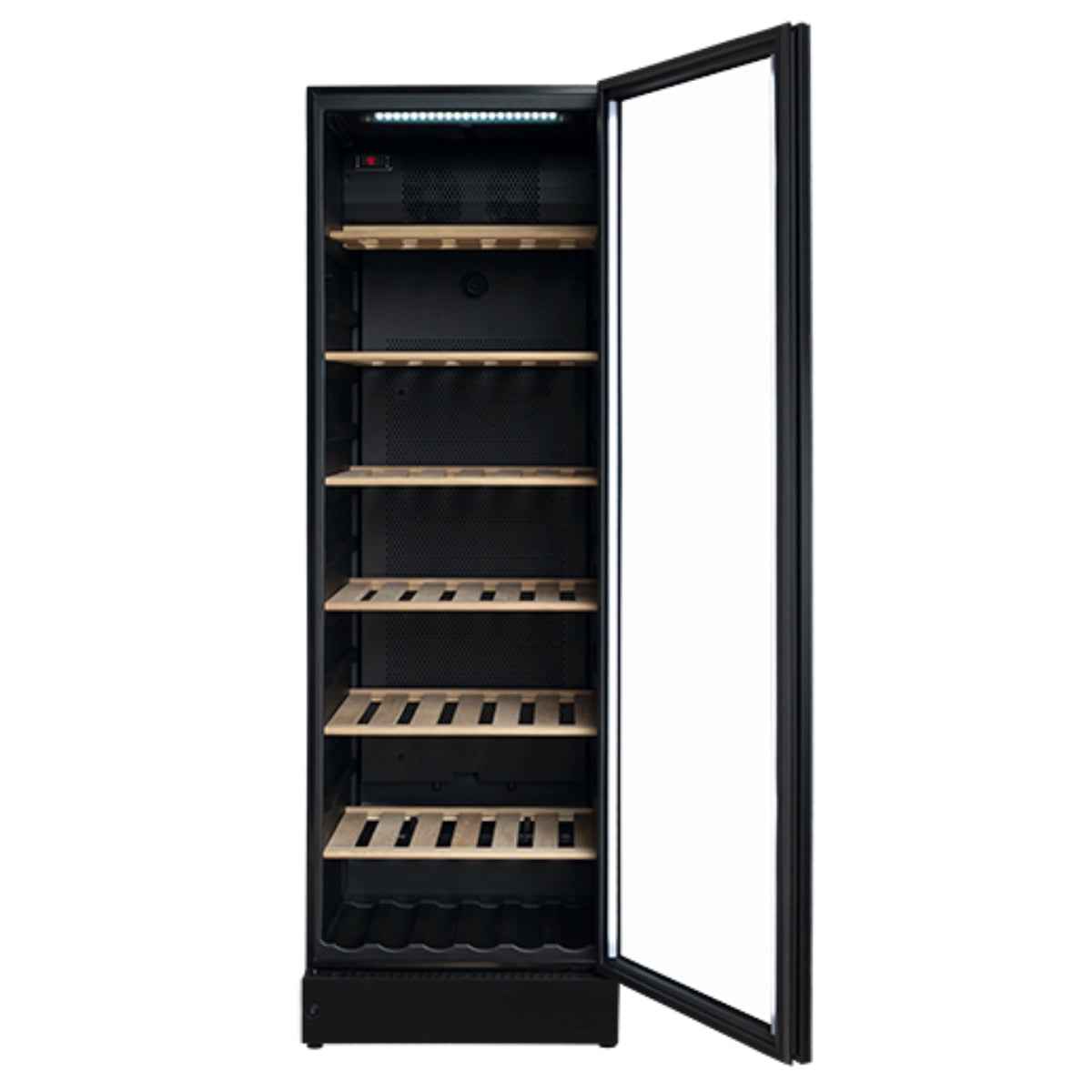 Vestfrost WFG 185, 197 Bottle Beverage/Wine Cooler, Upright Wine Cabinet, Black Glass Door, Wfg185Black