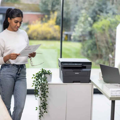 Brother DCP-L2625DW Mono Laser Printer, Up to 34 PPM Printer Speed, 49 dB(A) Noise Level, Hi-Speed USB, Wired & Wireless Connectivity, 250 Sheets Input Tray, Black | DCP-L2625DW