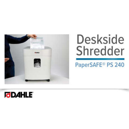 Dahle PS240 Departmental Shredder – 4 x 12mm Cross Cut, High Security Professional Office Shredding with German Engineering