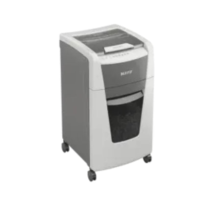 Leitz IQ Home Office AutoFeed Shredder 300 Sheets – P-4 Cross-Cut, 60L Bin, 60-Min Run Time, Anti-Jam, White | LE8015-1-00
