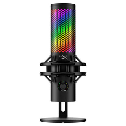 HyperX QuadCast 2 S USB Microphone | Dynamic Lighting Display | Tap-to-Mute Sensor | Detachable Shock Mount | Black | 9A273AA